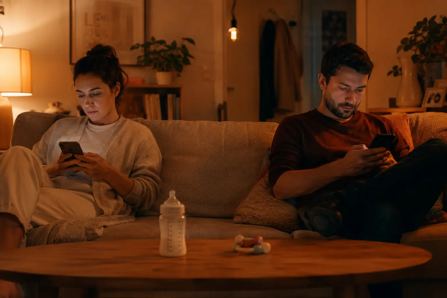 Couple après bébé : pourquoi vous avez l&rsquo;impression d&rsquo;être devenus colocataires